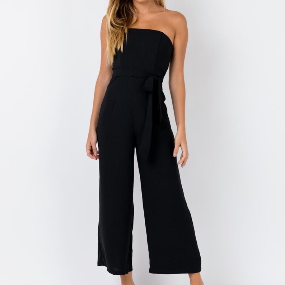 Black Strapless Jumpsuit Princess Polly The Kit Jumpsuit